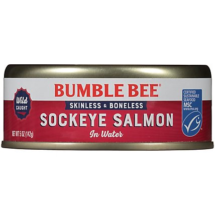 Bumble Bee S/B Wild Red Salmon - 5 Oz - Image 2