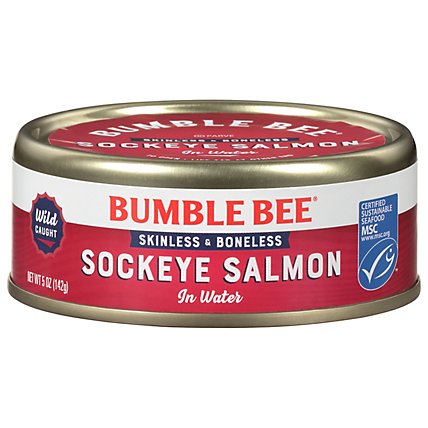 Bumble Bee S/B Wild Red Salmon - 5 Oz - Image 1