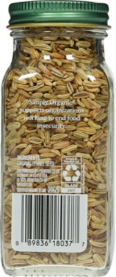 Simply Organic Fennel Seed - 1.9 Oz - Image 4
