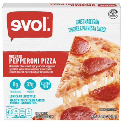 Evol Pizza Pepperoni Low Carb - 7.5 Oz - Image 1