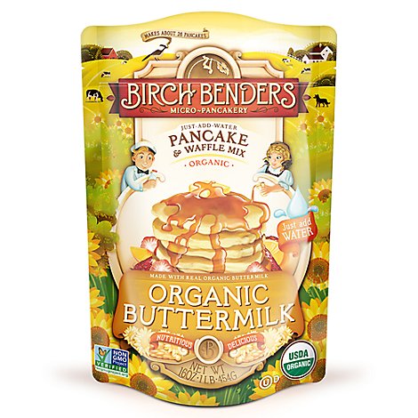 Birch Benders Organic Pancake & Waffle Mix Buttermilk - 16 Oz