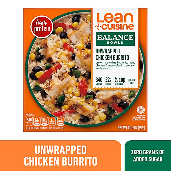 Lean Cuisine Unwrapped Chicken Burrito Frozen Entree Box - 10.5 Oz