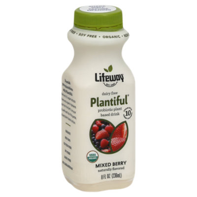 Lifeway Plantiful Probiotic Drink Dairy Free Mixed Berry 8 Fl. Oz