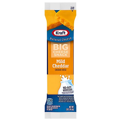 Kraft Cheese Snack Big Mild Cheddar - 2 Oz
