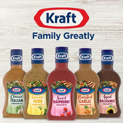 Kraft Sweet Raspberry Vinaigrette Salad Dressing Bottle - 14 Fl. Oz. - Image 7