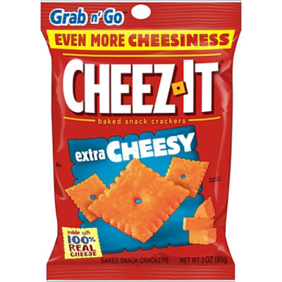 Cheez-It Cheese Crackers Extra Cheesy Baked Snack Crackers - 3 Oz - Image 1