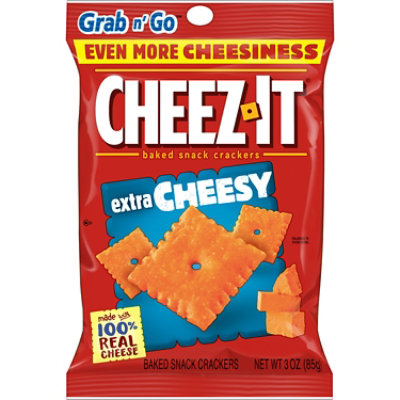 Cheez-It Cheese Crackers Extra Cheesy Baked Snack Crackers - 3 Oz - Image 6