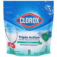 Clorox Dishwasher Pacs - 16 Count - Image 1