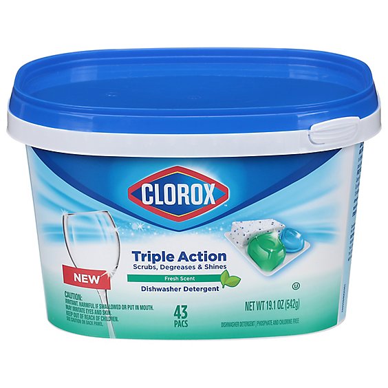 Clorox Dishwasher Pacs - 43 Count