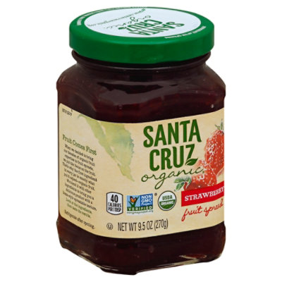 Santa Cruz Organic Fruit Spread Strawberry - 9.5 Oz