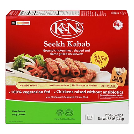 K&Ns Kabab Seekh Chicken Meat - 8.5 Oz - Image 3
