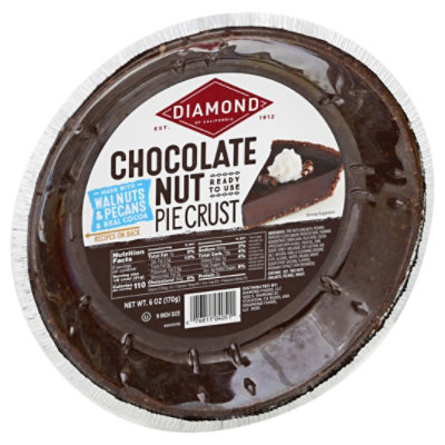 Diamond Chocolate Nut Pie Crust - Each