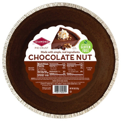 Diamond Chocolate Nut Pie Crust - Each