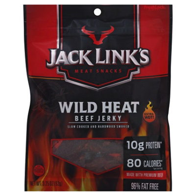 Jack Links Beef Jerky Wild Heat Extra Hot - 3.25 Oz - Image 1