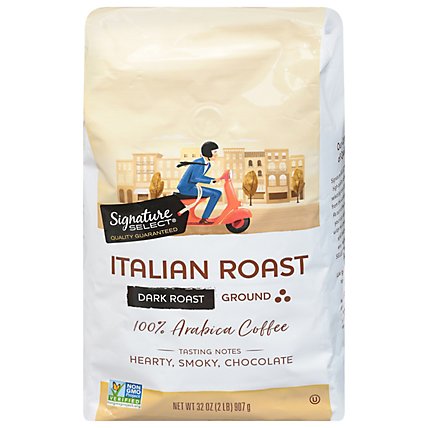 Signature SELECT Coffee Italian Roast Ground - 32 Oz - Image 3