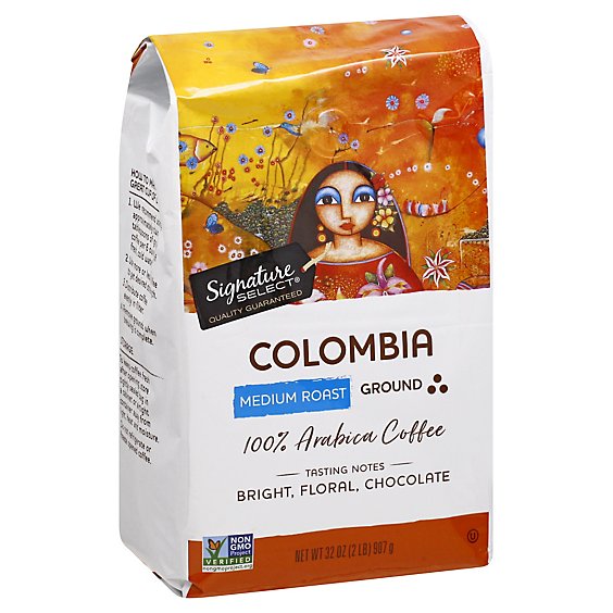 Signature SELECT Coffee Colombia Ground - 32 Oz