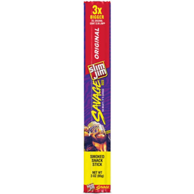 Slim Jim Savage Original Flavor Smoked Meat Snack Stick - 3 Oz
