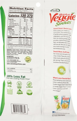 Sensible Portions Garden Veggie Straws Sea Salt - 2.75 Oz - Image 6