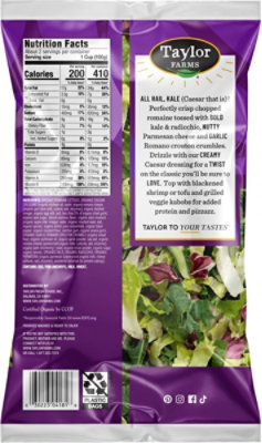 Taylor Farms Organic Kale Caesar Chopped Salad Kit Bag - 7.3 Oz - Image 5