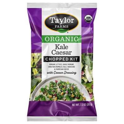 Taylor Farms Organic Kale Caesar Chopped Salad Kit Bag - 7.3 Oz - Image 1