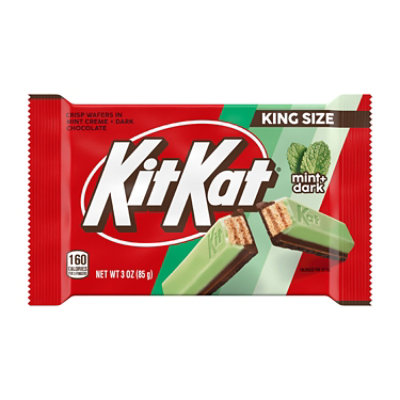 Kit Kat Duos Dark Chocolate Mint Wafer King Size Candy Bar - 3 Oz - Image 1