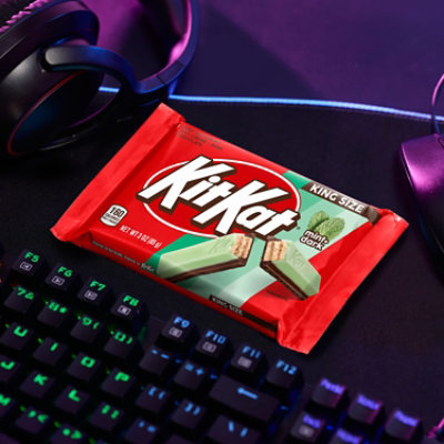 Kit Kat Duos Dark Chocolate Mint Wafer King Size Candy Bar - 3 Oz - Image 4