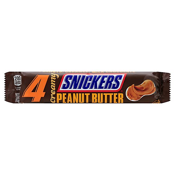 Snickers Candy Bar Creamy Peanut Butter Share Size - 2.8 Oz