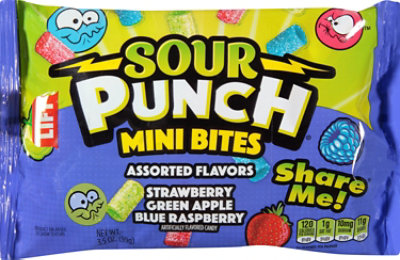 Sour Punch Candy Mini Bites Assorted Share Me Size - 3.5 Oz - Image 2