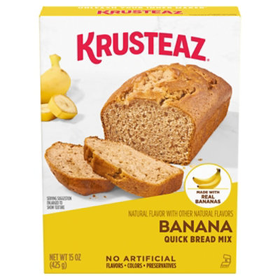 Krusteaz Banana Quick Bread Mix - 15 Oz - Image 1