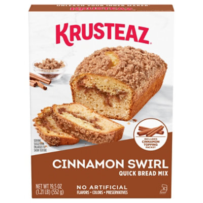 Krusteaz Cinnamon Swirl Quick Bread Mix - 19.5 Oz - Image 1