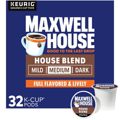 Maxwell House House Blend Medium Roast K-Cup® Coffee Pods - 32 Count - Image 1