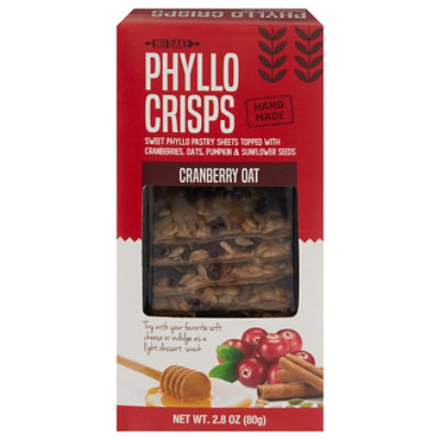 Phyllo Crisps Cranberry Oat - .18 Lb - Image 1