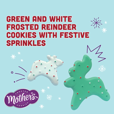 Mother’s Reindeer Games Frosted Shortbread Animal Cookies Resealable Bag - 9 Oz - Image 2