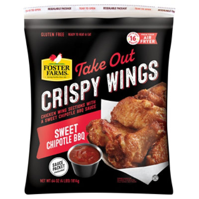 Foster Farms Take Out Crispy Wings Chipotle Bbq - 64 Oz - Image 3