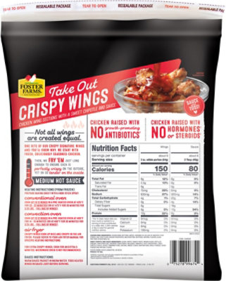 Foster Farms Take Out Crispy Wings Chipotle Bbq - 64 Oz - Image 6