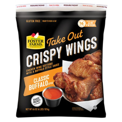 Foster Farms Take Out Crispy Classic Buffalo Chicken Wings - 64 Oz - Image 2