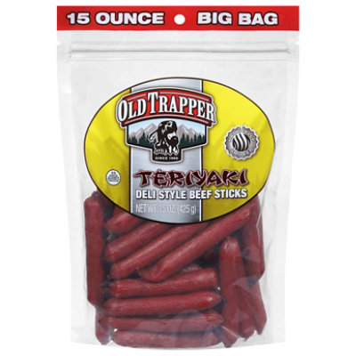 Old Trapper Teriyaki Deli Style Beef Sticks - 15 Oz - Image 3