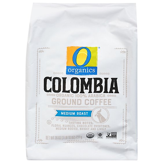 O Organics Coffee Colombia Ground - 26 Oz