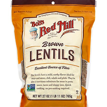 Bobs Red Mill Beans Lentils Brown - 27 Oz - Image 2