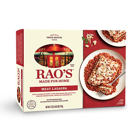 Raos Made For Home Meat Lasagna - 27 Oz