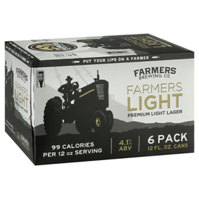 Farmers Brewing Company Farmers Light In Cans - 6-12 Fl. Oz. - Vons