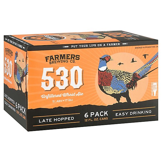 Farmers Brewing Company 530 Unfiltered W In Cans - 6-12 Fl. Oz.