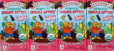 R.W. Knudsen Sensible Sippers Juice Organic Fruit Punch - 8-4.23 Fl. Oz. - Image 2