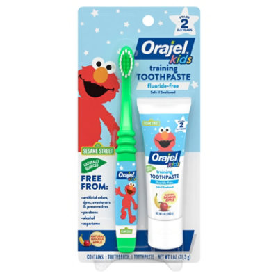 Orajel Baby Tooth & Gum Cleanser Bright Banana Apple Elmo - Each - Image 3