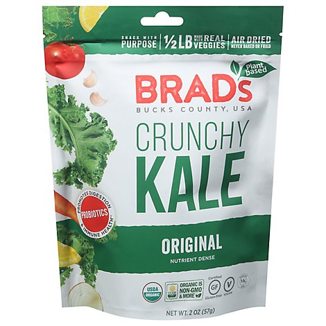 Brads Plant Based Kale Crunchy W Pro Org - 2 Oz