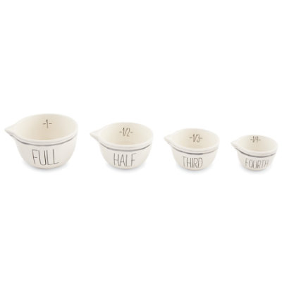 Mud Pie Striped Measuring Bowl Set - Each