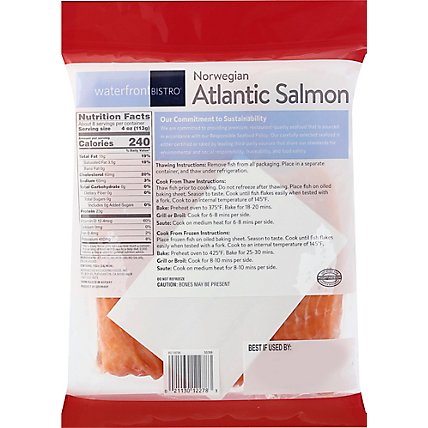 Waterfront Bistro Salmon Norwegian Atlantic Family Pack - 32 Oz - Image 5