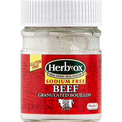 Herb Ox Bouillon Granulated Sodium Free Gluten Free Beef - 3.3 Oz - Image 2