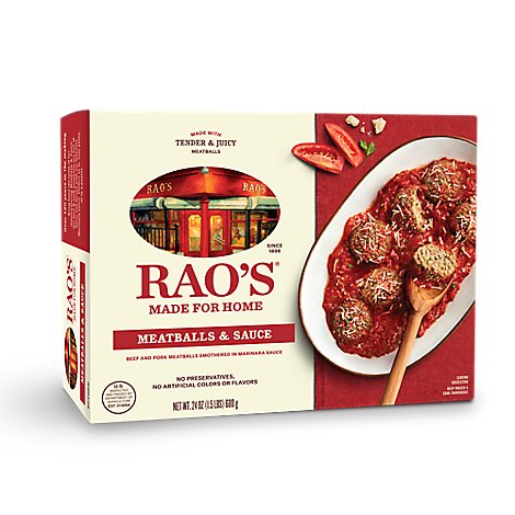Raos Made For Home Meatballs & Sauce - 24 Oz