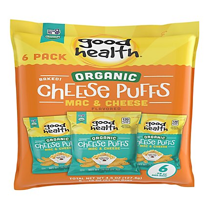 Good Health Organic Mac & Cheese Puff Variety Pack - 4.5 Oz - Image 1